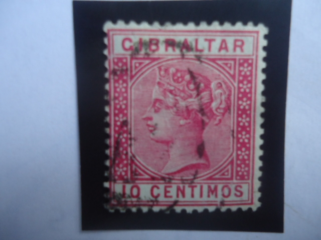 Queen Victoria - Serie:1889-1896-Valor de 10 céntimo español.)