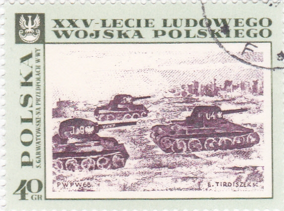 Tanques acercándose a Varsovia, por S.Garwatowski