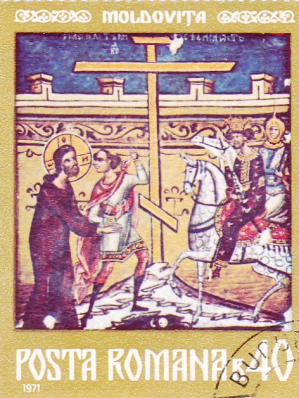 Monasterio de Moldoviá: Cristo antes de Herodes