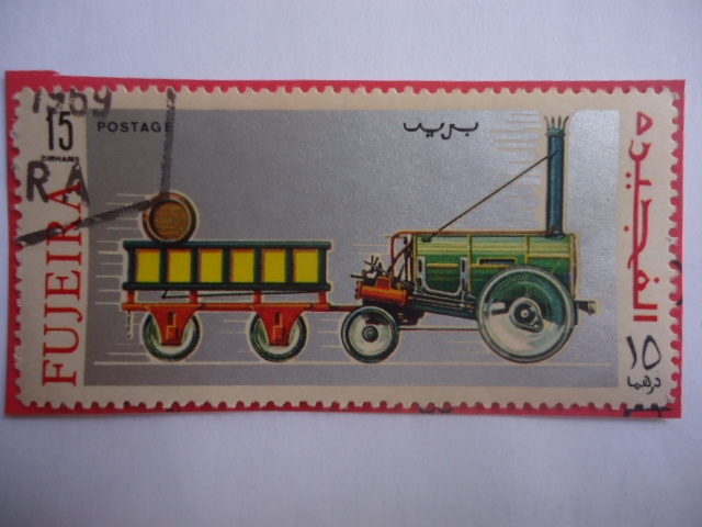 FUJEIRA - Emirato de Fujaira - Locomotora de Vapor.