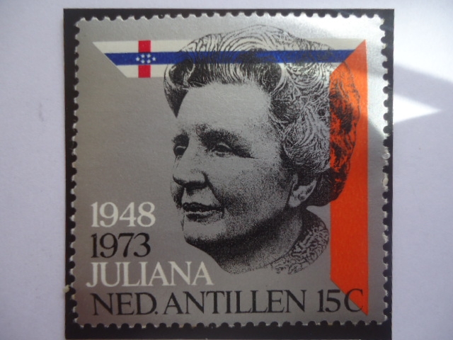 1948-1973 Juliana- Ned Antillen - 25° niversario del Reinado  de la Reina Juliana (1948-1973)
