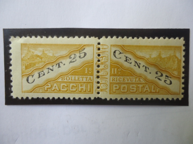 Colina de San Marino - Pacchi Postal-Serie:Paquete Postal (Sellos I y II Respect)