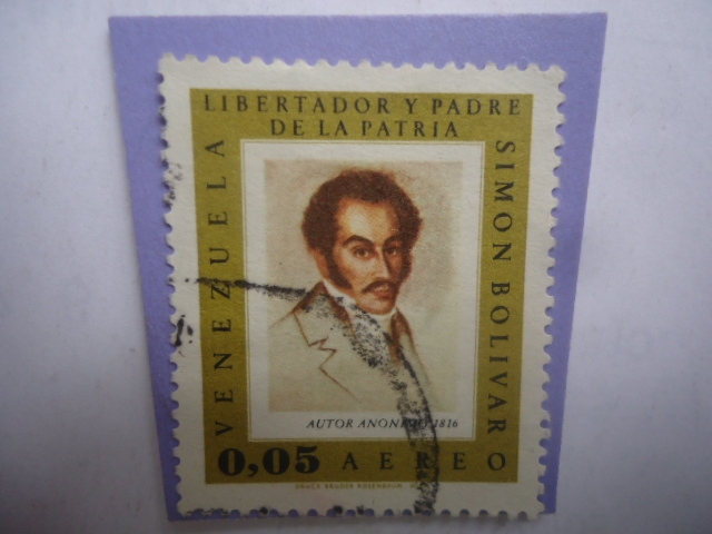 Simón Bolívar (1783-1830)-Serie: Simón Bolívar en la Pintura- Retrato a la Edad de 33 Años en Haití-