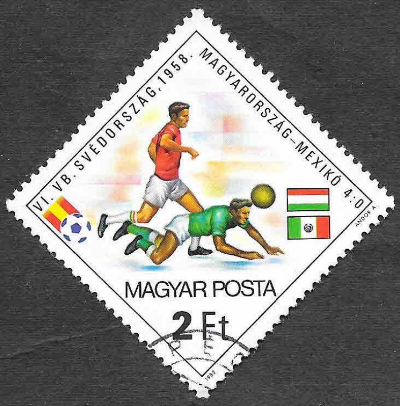 2729 - Campeonato del Mundo Hungría-México (1958)