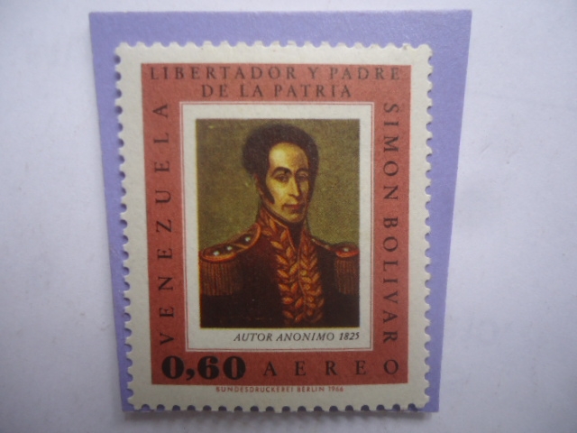 Simón Bolívar (1783-1830)-Retrato del Pintor Peruano: José Gil de Castro (1785-1837)- Serie:Simón Bo