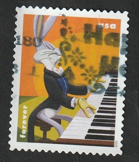 Bugs Bunny, tocando el piano