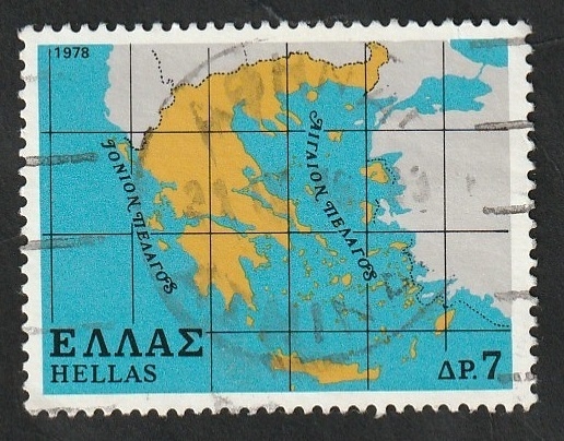 1322 - Mapa de Grecia