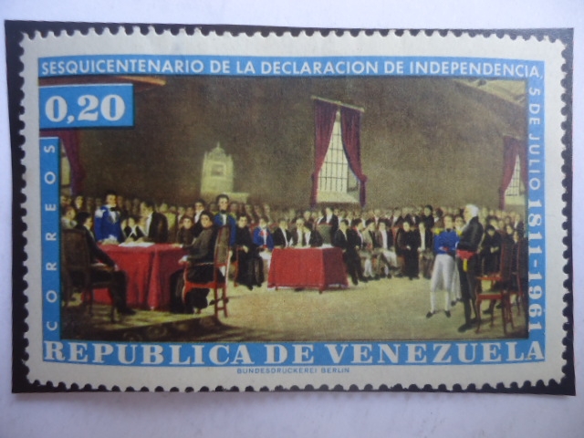 Sesquicentenario de la Declaración de Independencia 5 de Junio (1811-1961)