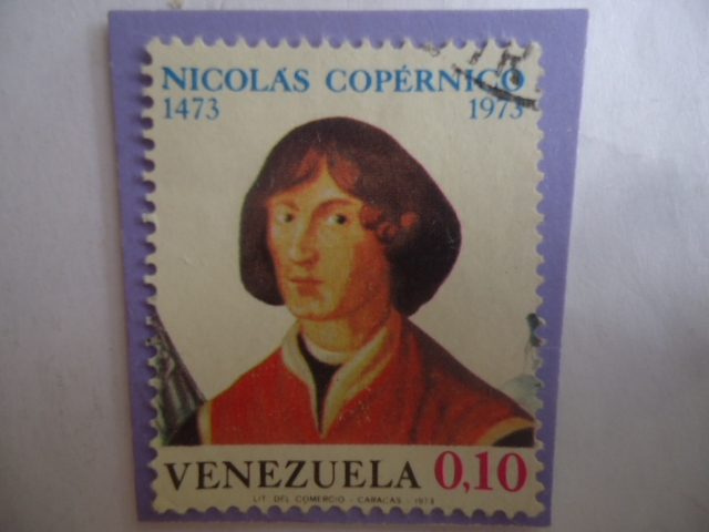Astrónomo: Nicolas Copérnico (1473-1543)- 500 Años de su Nacimiento (1473-1973)-Teoría Heliocéntrica