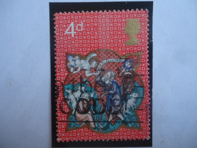 Navidad 1970-Pastores y Aparición del Ángel - Rober de Liste-Psalter (Saltedor)