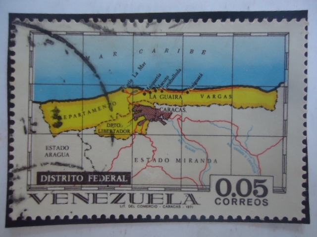 Distrito Federal - Serie: Estados de Venezuela , Mapas y Escudos de Armas.