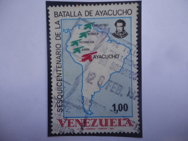 Sesquincentenario de la Batalla de Ayacucho - Mariscal Antonio José de Sucre