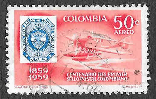 C352 - Centenario del Primer Sello Postal Colombiano