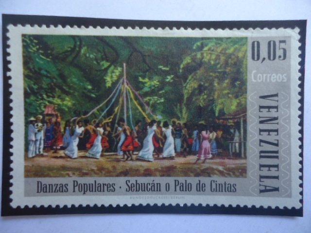 Danzas Populares - Sebucán o Palo de Cinta - Serie: Danzas Folclóricas.