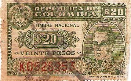 veinte pesos