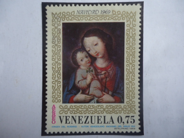 Navidad 1969 - La Sagrada Familia - Escuela de los Landaeta Caracas , Siglo XVIII.