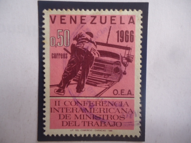 II Conferencia Interamericana  de Ministros del Trabajo - 1966 O.E.A. - Trabajadores Mecánica Automo