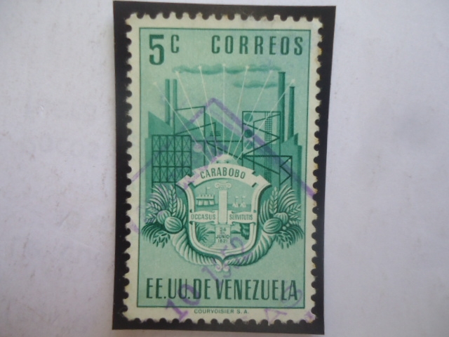 EE.UU. de Venezuela - Estado Carabobo- Escudo de Armas.