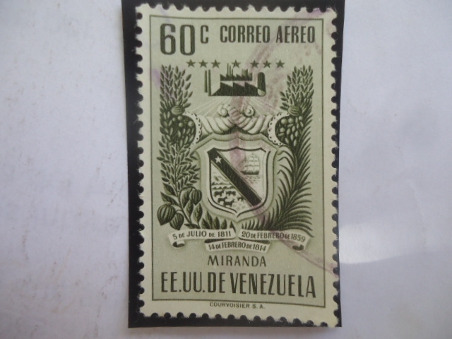 EEUU. de Venezuela-Estado Miranda - Escudos de Armas.