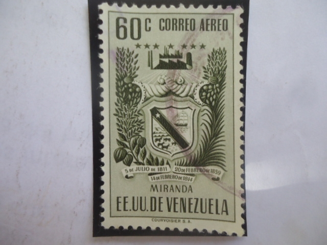 EEUU. de Venezuela-Estado Miranda - Escudos de Armas.