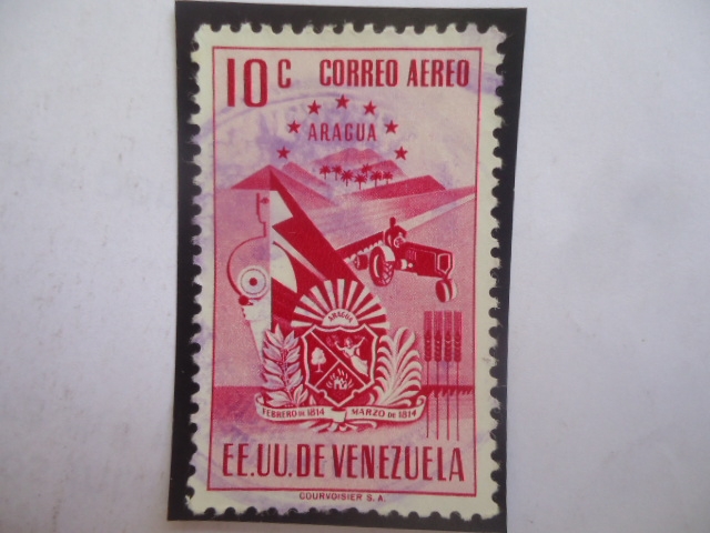 EEUU. de Venezuela - Estado Aragua - Escudo de Armas.