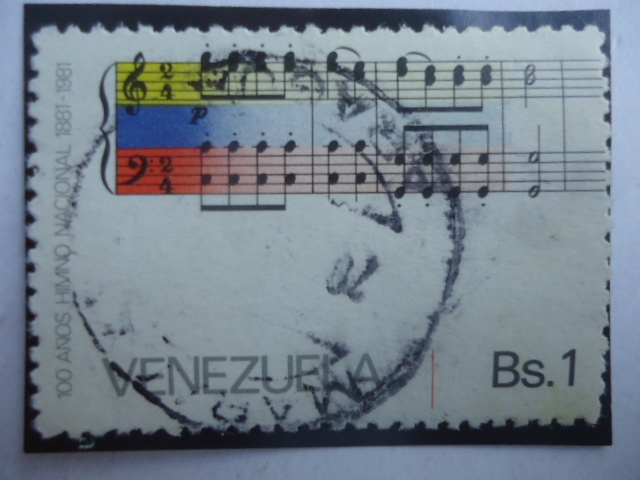 100 Años Himno Nacional  (1881-1981)-Letra y Musica de: Vicente salías y Juan Landaeta, (Resp)