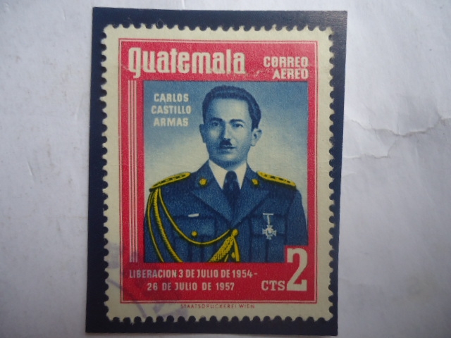 Coronel, Carlos Castillo Armas (1914-1957)- Presidente entre: 1954 al 1957)