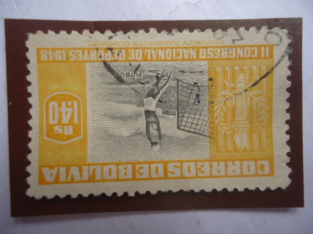 Futbol - II Congreso Nacional de Deportes 1948 - Juegos de Atletismo Sudamericanos-La Paz.