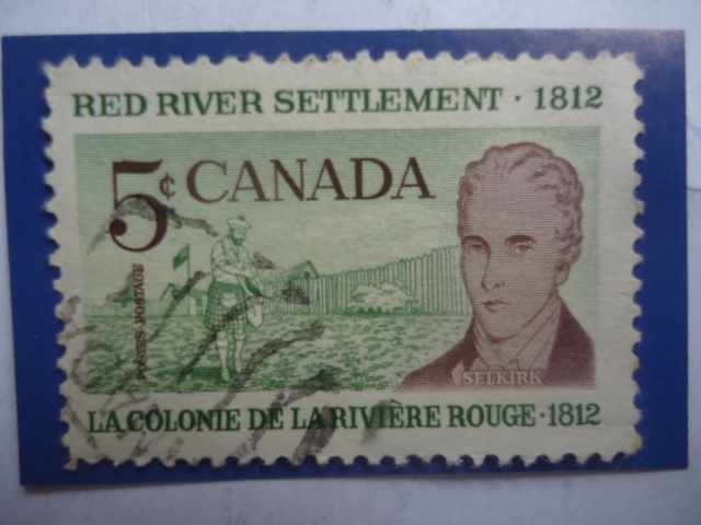 Sr.Selkerk y el  Granjero-Red River Settlement ,1812 - La Colonie de la Riviere Rouge.1812-Asentamie