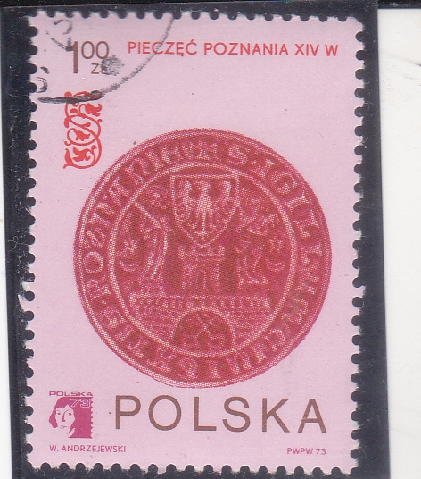  Brazos de Poznan en sello del siglo XIV
