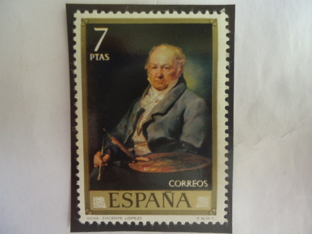 Ed:2151 -Retrato del Pintor, Goya - Por el pintor Español, Vicente López y Portaña (1772-1850) - Ser