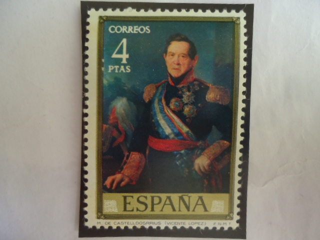 Ed:2149 - Marquez de Castelldosrrius - Oleo del pintor Español, Vicente Lopez y Portaña (1772-1851) 