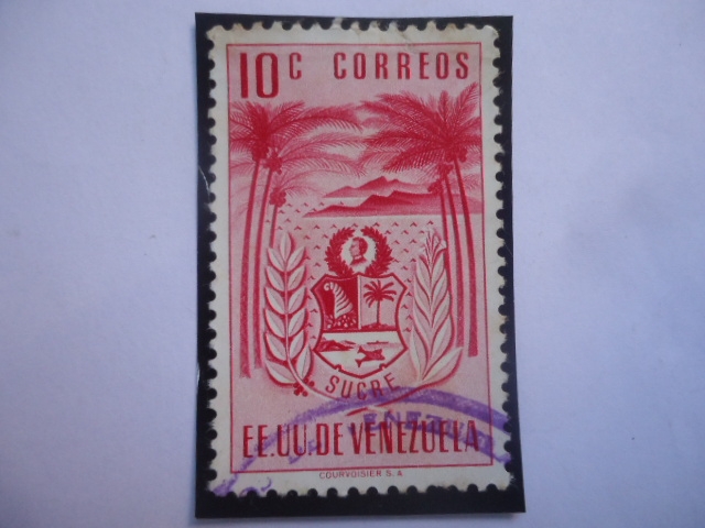 EE.UU. de Venezuela - Estado Sucre - Escudo de Armas.
