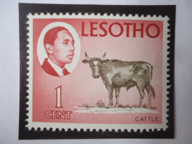 King Moshoeshoe II de Lesotho (1938/96)-Reino de Lesoto-Sudáfrica, protectorado Británico (1868-1966