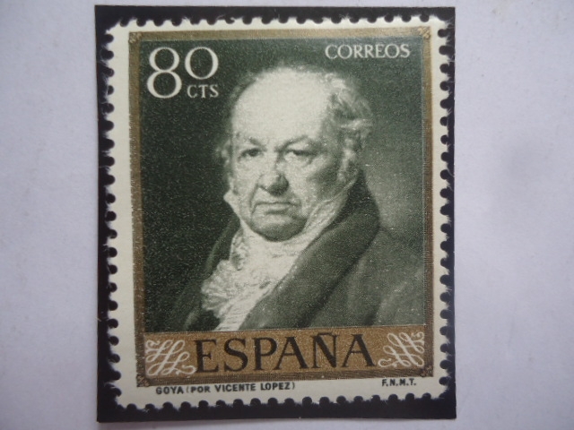 Ed:1215-Retrato del Español Fco.Goya (1740-1828),por el Pintor Esp.Vicente López (1772-1850)