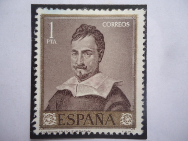 Ed:ES 1422 - Autorretrato -Oleo del Pintor Español,Francisco de Zurbarán (1598-1660).