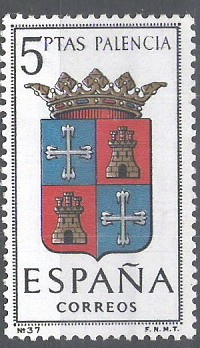 1631 Escudos de capitales de provincias españolas.Palencia