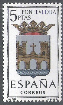 1632 Escudos de capitales de provincias españolas.Pontevedra.