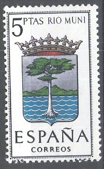 1633  Escudos de capitales de provincias españolas.Rio Muni