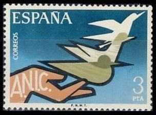 ESPAÑA 1976 2378 Sello Nuevo Asociación de Inválidos Civiles