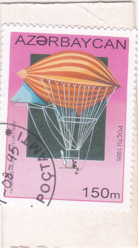 El dirigible eléctrico de los hermanos Tissandier, 1883