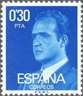 ESPAÑA 1977 2388 Sello Nuevo Serie Basicas Rey Don Juan Carlos I 0,30p
