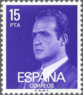 ESPAÑA 1977 2395 Sello Nuevo Serie Basicas Rey Don Juan Carlos I 15p