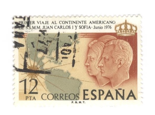 Edifil 2333. Primer viaje de los reyes de España al continente americano