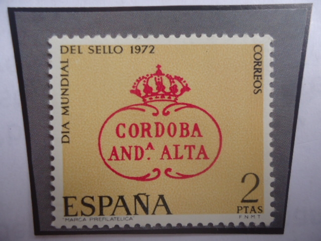 Ed:Es 2092 - Día Mundial del Sello 1972 - Pre Stam Cordoba Postmark (1824-42)