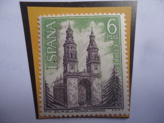 Ed:Es 1938 - Catedral, Santa María de la Redonda (Est. Gótico y Barroco)-Logrono - Serie: Turismo (1
