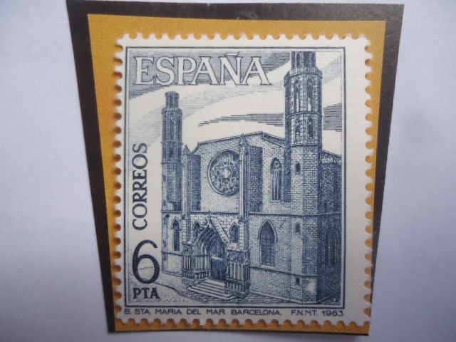 Ed:Es 2725 - Basílica Santa María del Mar  - Barcelona - Serie: Turismo (1983) 