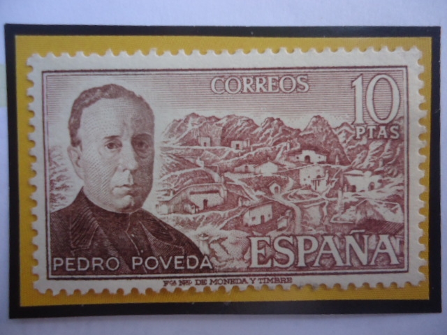 Ed:Es 2181- Pedro Poveda (1874-1936) - Sacerdote,Pedagogo,Poeta - Serie: Personajes Famosos (1974)