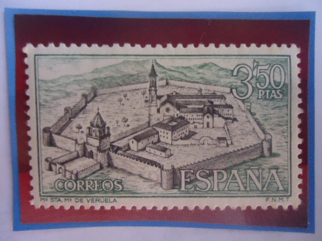 Ed:Es 1835 - Monasterio Santa María de Veruela - Vista aérea - Serie: Monasterios (1967)