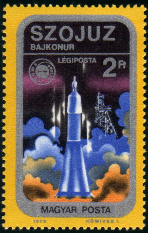 Apolo-Soyuz, despegue del Soyuz desde Baykonur